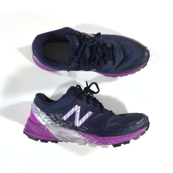 New Balance Summit QOM Trail Running Shoes Womens Size 8.5 Blue Purple NO INSOLE - Picture 1 of 10